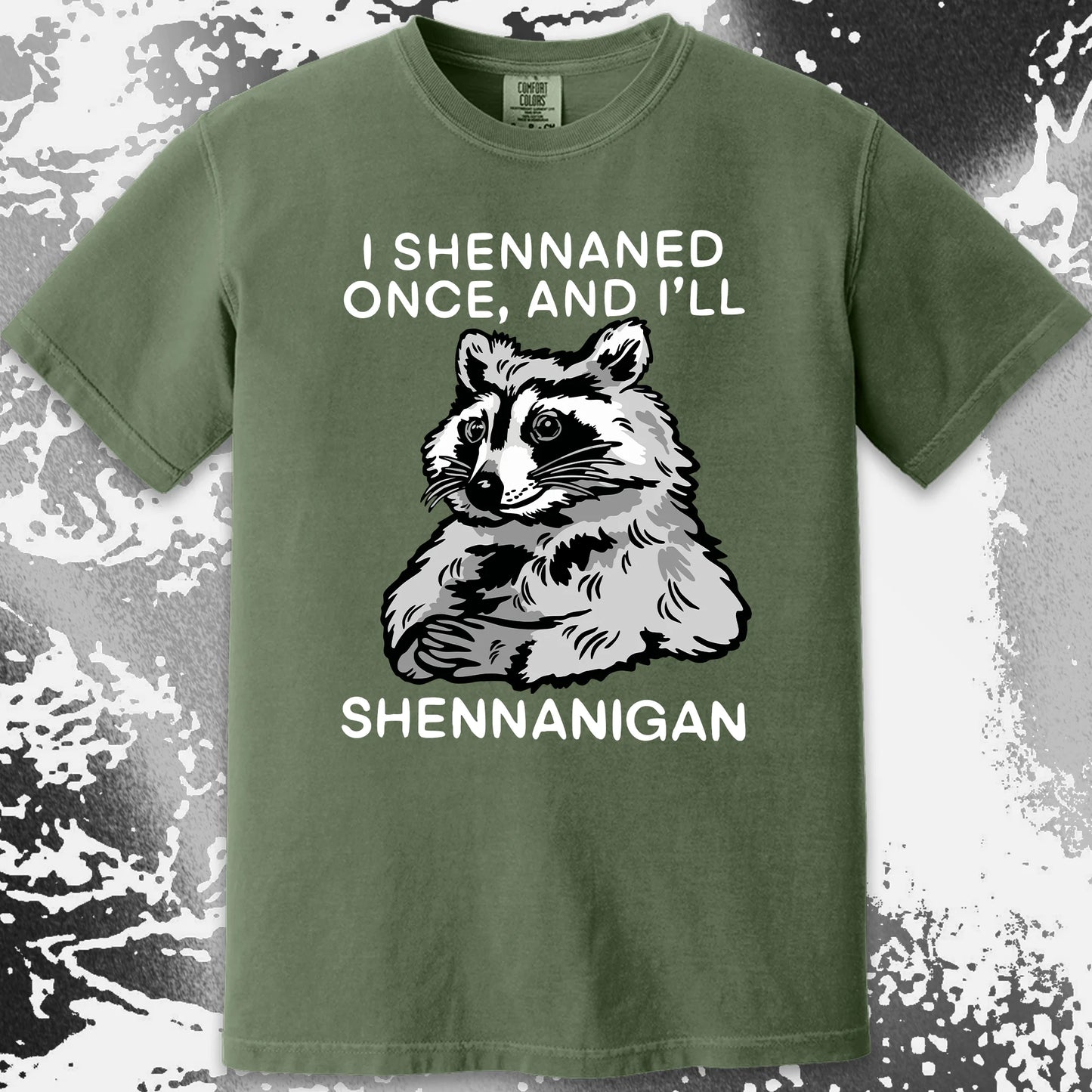 Raccoon Shenanigans T-Shirt, Sarcastic Humor Quote, Mischief Animal Art, funny meme tee gift (view 17)