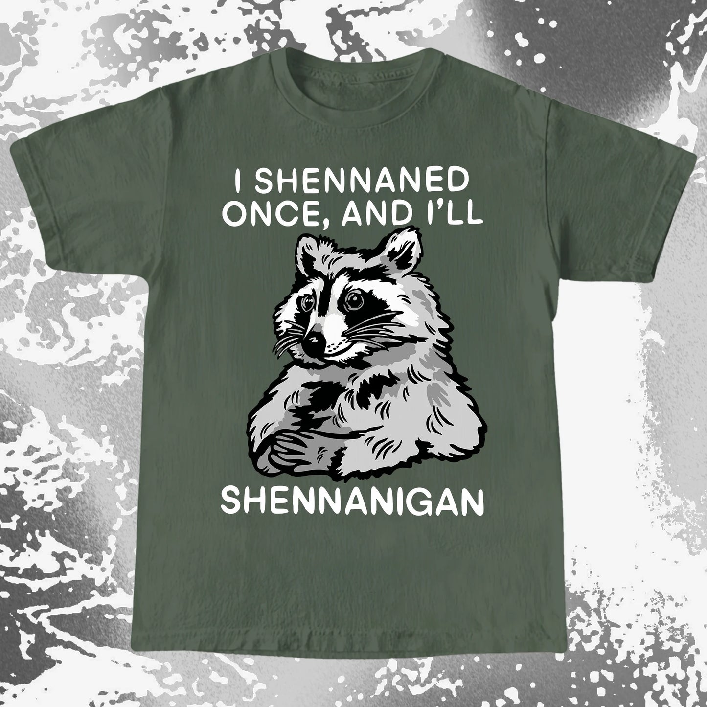 Raccoon Shenanigans T-Shirt, Sarcastic Humor Quote, Mischief Animal Art, funny meme tee gift (view 16)