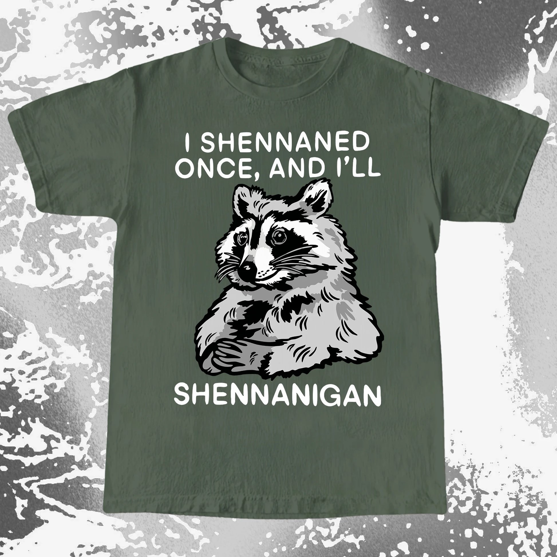 Raccoon Shenanigans T-Shirt, Sarcastic Humor Quote, Mischief Animal Art, funny meme tee gift (view 16)