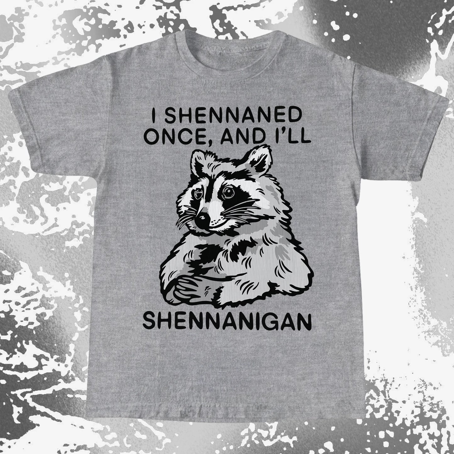 Raccoon Shenanigans T-Shirt, Sarcastic Humor Quote, Mischief Animal Art, funny meme tee gift (view 7)