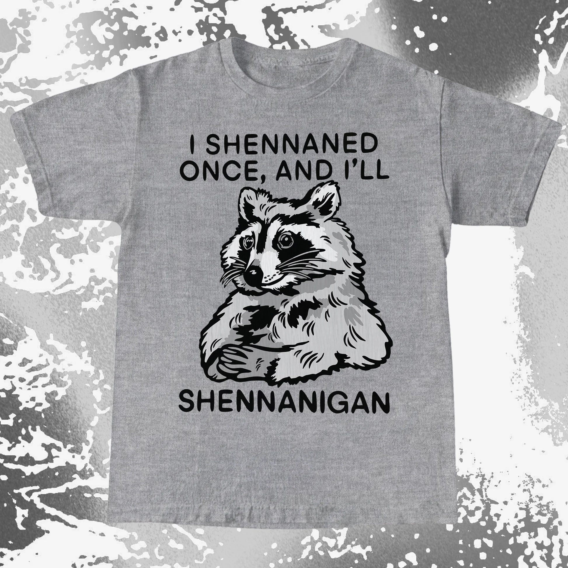 Raccoon Shenanigans T-Shirt, Sarcastic Humor Quote, Mischief Animal Art, funny meme tee gift (view 7)