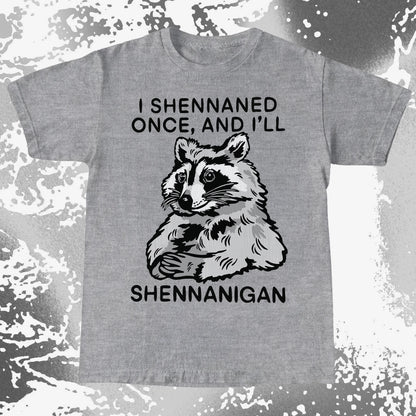Raccoon Shenanigans T-Shirt, Sarcastic Humor Quote, Mischief Animal Art, funny meme tee gift (view 7)