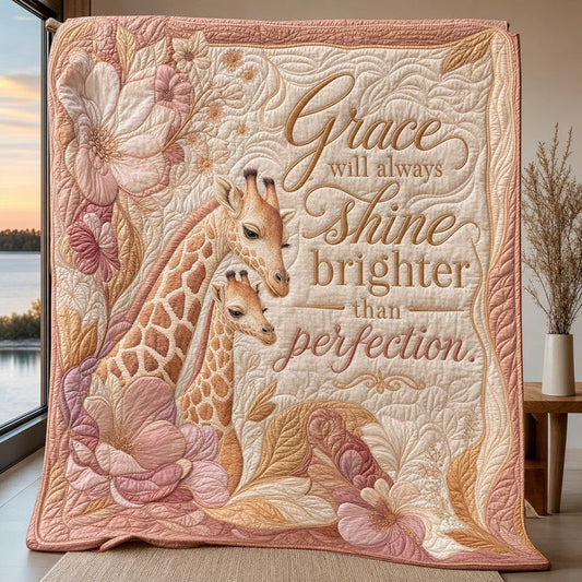 Shining Grace Quilt Blanket - Quilted Blanket by OtterMia