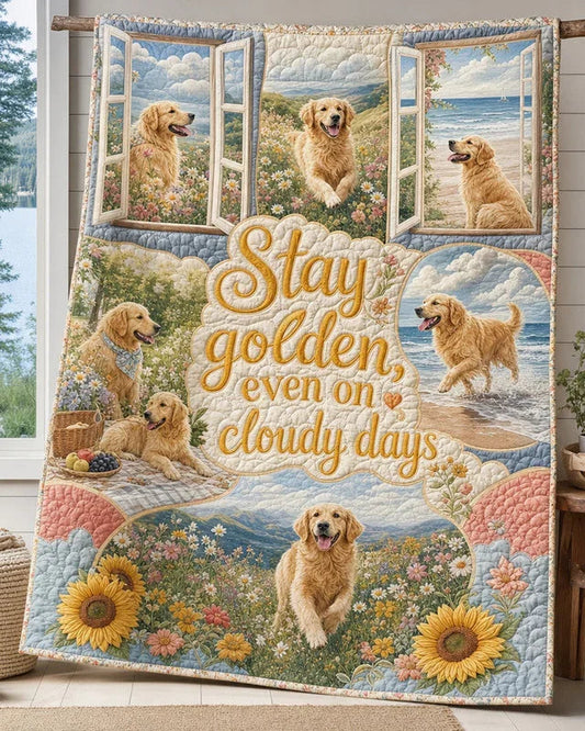 Shining Pride Quilt Blanket - Quilted Blanket by OtterMia