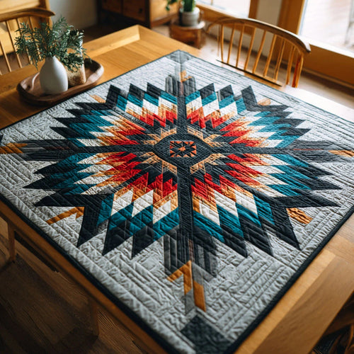 Silent Arrow Quilted Table Topper
