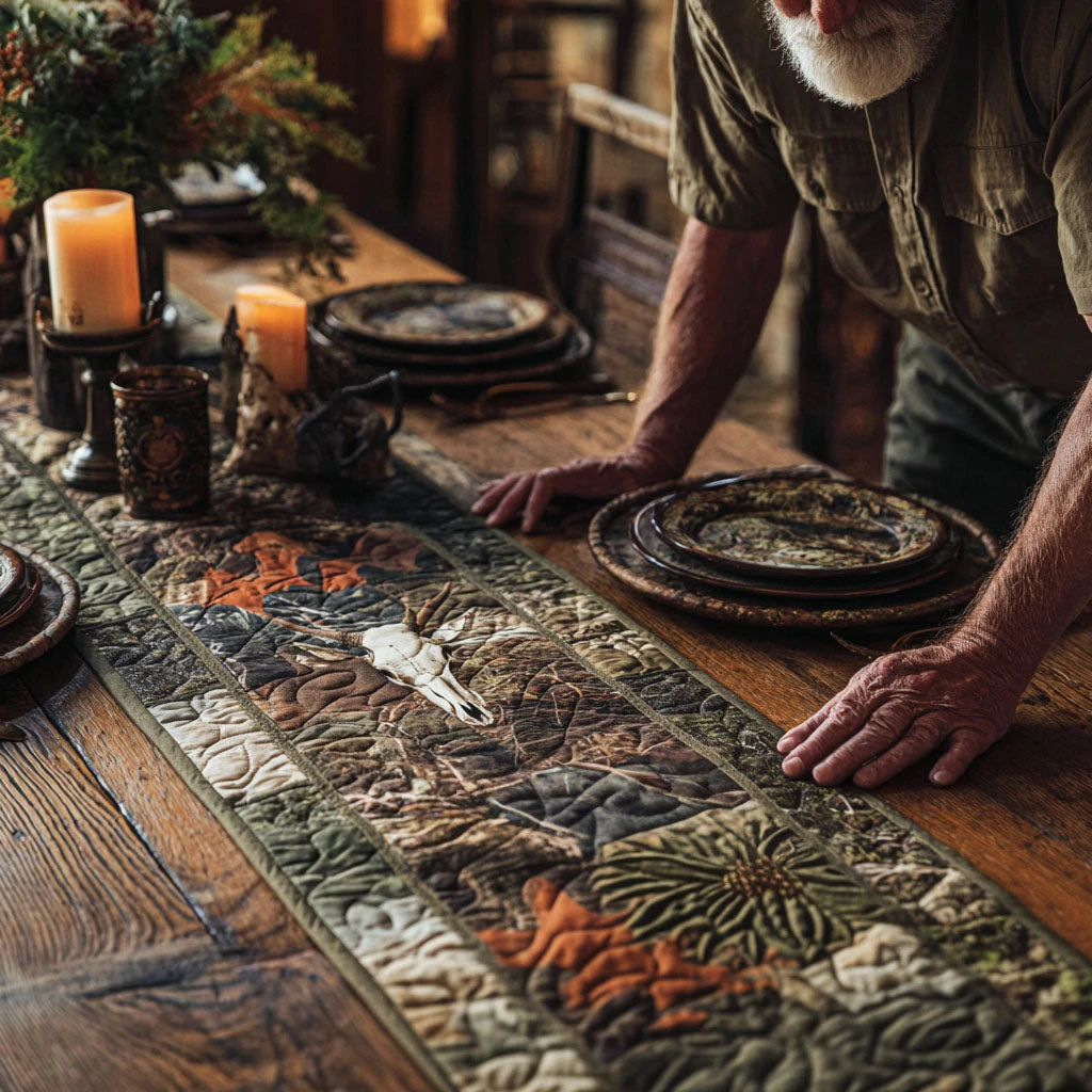 Silent Forest Quilted Table Runner