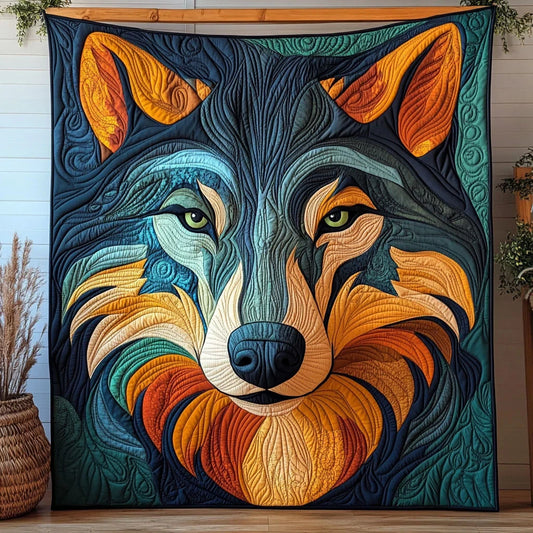 Silent Howl Quilt Blanket