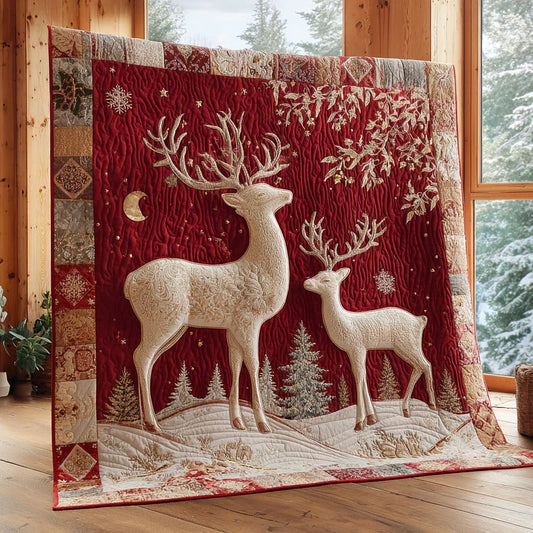 Silent Snow Quilt Blanket