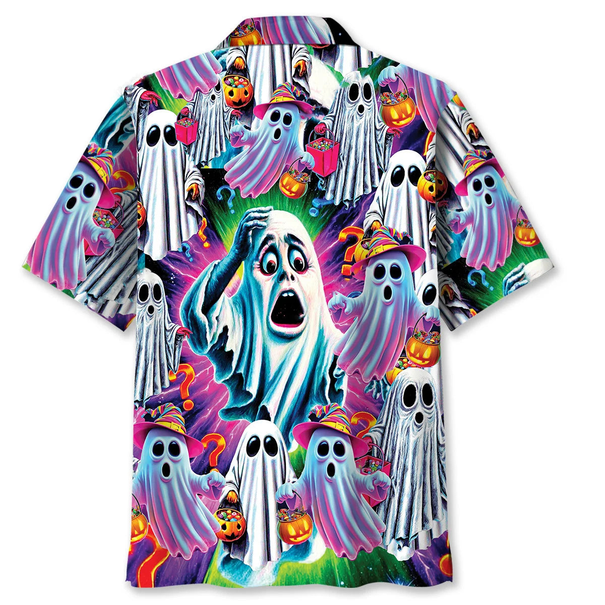 Silly Spooky Boo Hawaiian Shirt, custom shirt gift for men (view 3)