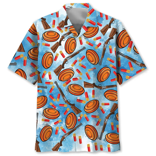 Skeet Shooting Hawaiian Shirt, custom shirt gift for men