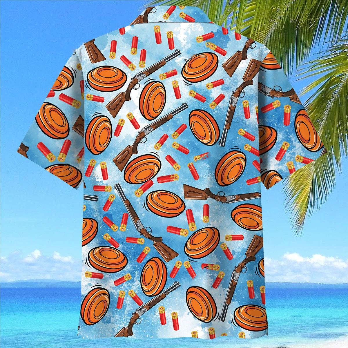 Skeet Shooting Hawaiian Shirt, custom shirt gift for men (view 4)