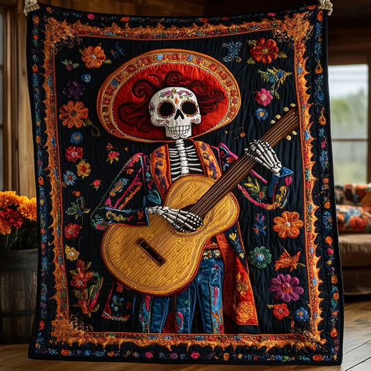 Skeleton Song Of Stars Quilt Blanket