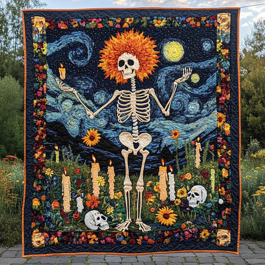 Skeleton Soul Quilt Blanket