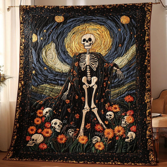 Skeleton Spirit Quilt Blanket
