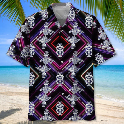 Skeleton Violin Hawaiian Shirt, custom shirt gift for men