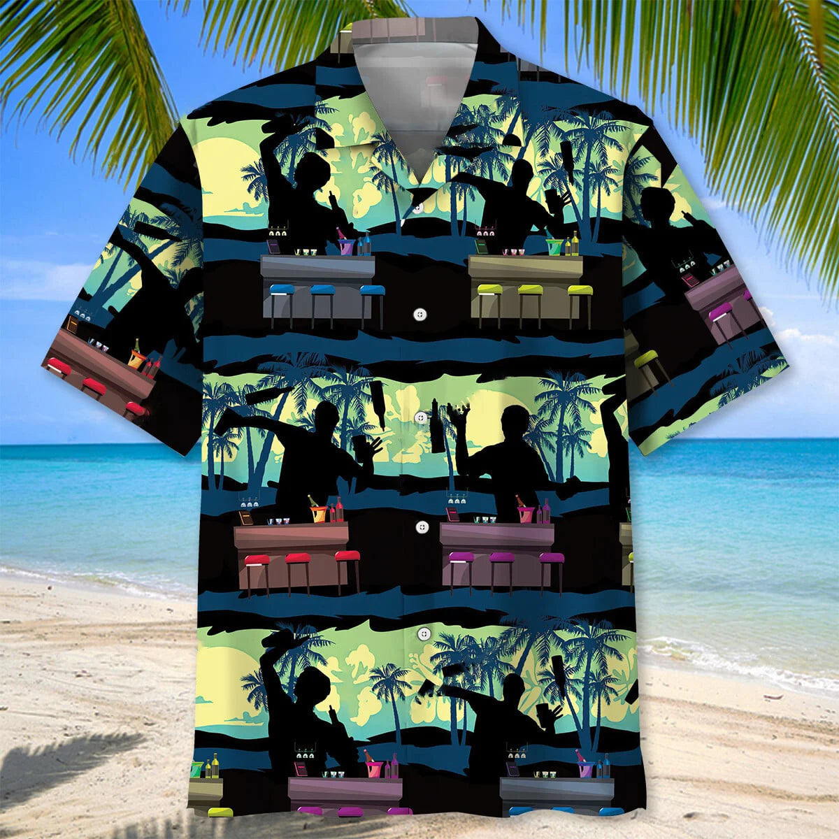 Skill Show Off Bartender Hawaiian Shirt, custom shirt gift for men