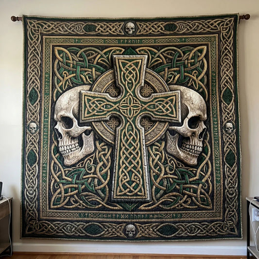 Skull And Cross Legacy Quilt Blanket