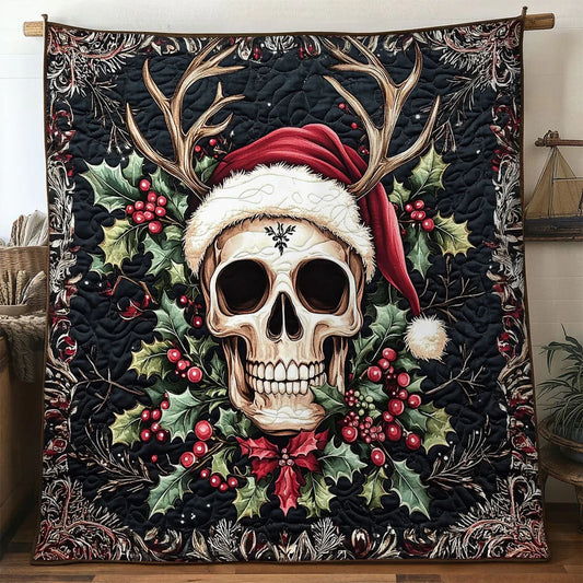 Skull Evergreen Charm Quilt Blanket