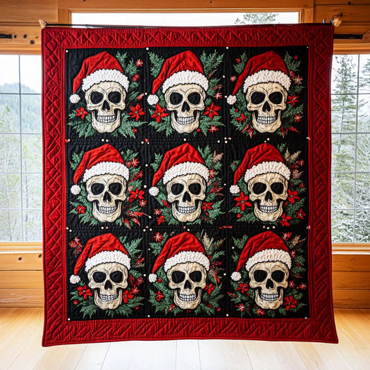 Skull Festive Joy Quilt Blanket