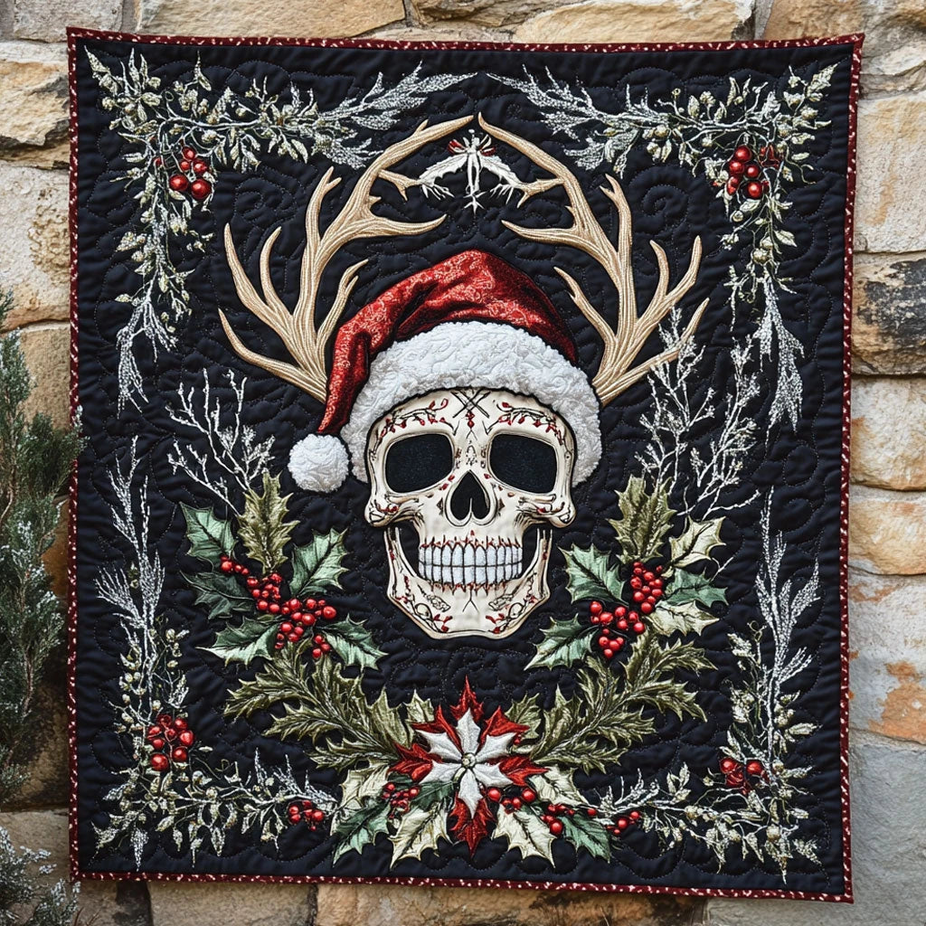 Skull Merry Glow Quilt Blanket