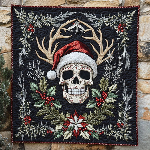Skull Merry Glow Quilt Blanket
