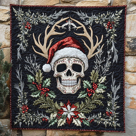 Skull Merry Glow Quilt Blanket