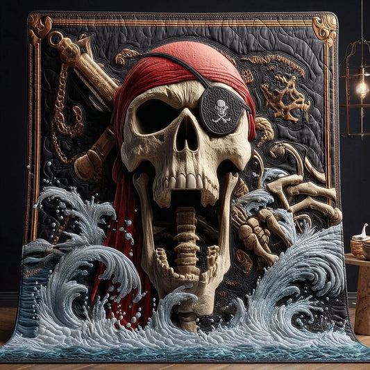 Skull Scream Quilt Blanket