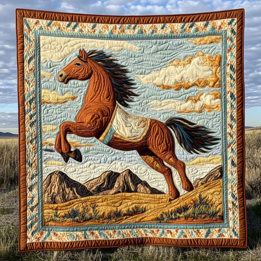 Skyborn Horse Quilt Blanket