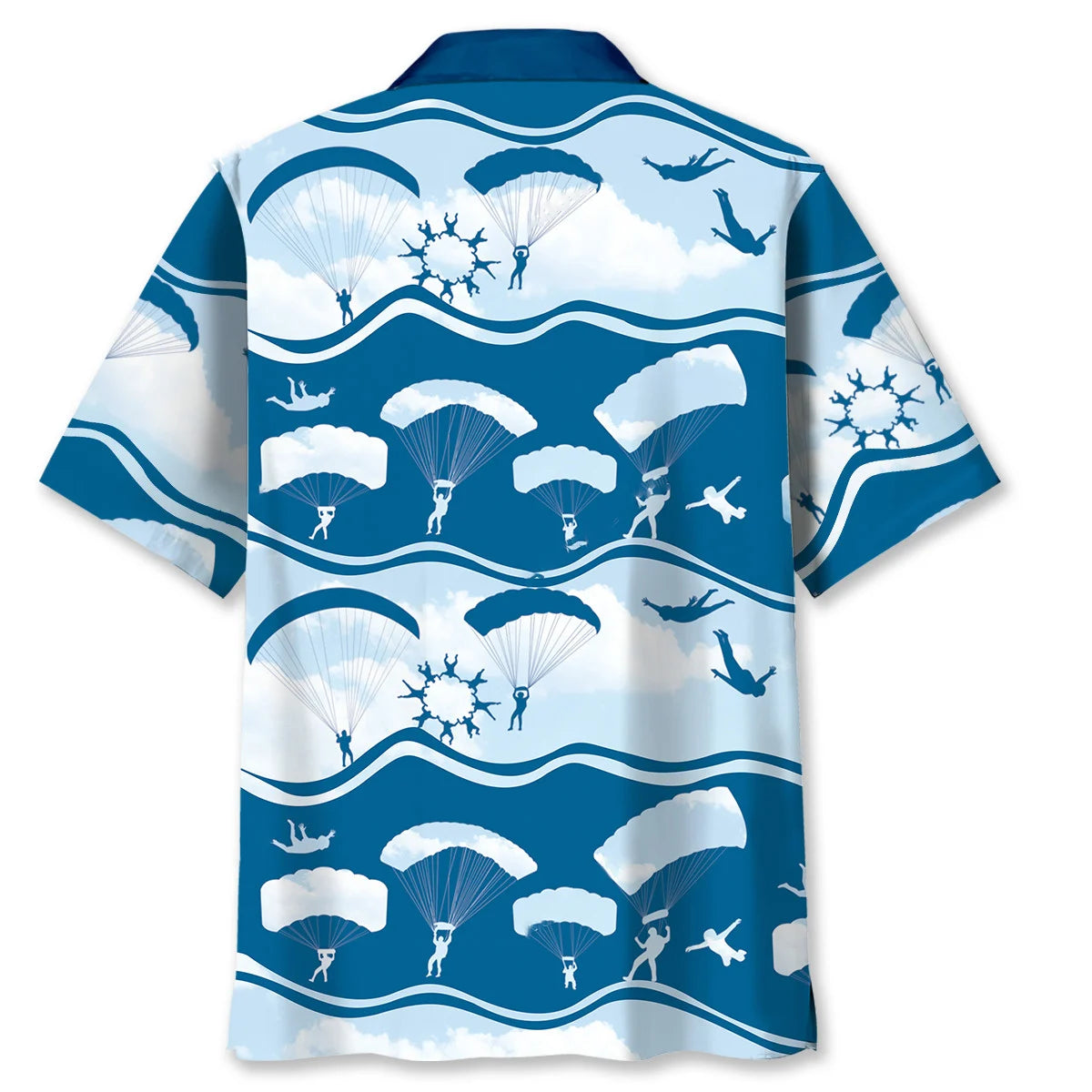 Skydiving Blue Sky Hawaiian Shirt, custom shirt gift for men (view 6)
