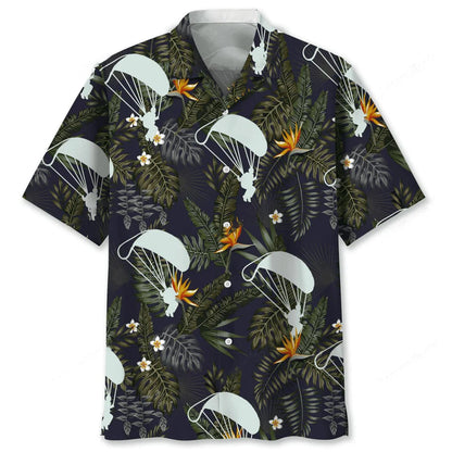 Skydiving Hawaiian Nature Hawaiian Shirt, custom shirt gift for men (view 2)