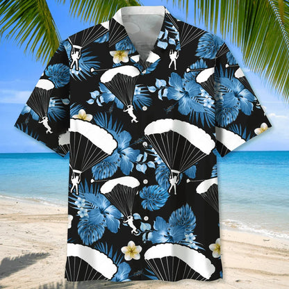 Skydiving Nature Hawaiian Shirt, custom shirt gift for men