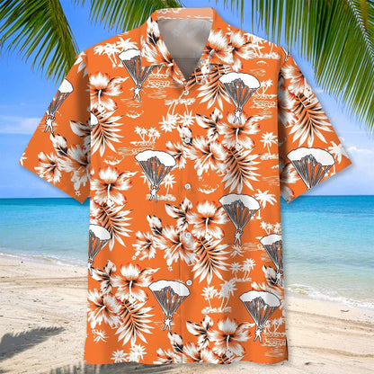 Skydiving Nature Hawaiian Shirt, custom shirt gift for men (view 3)