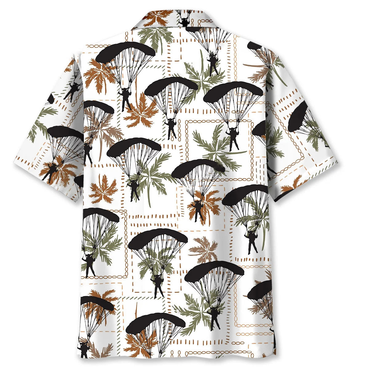 Skydiving Palm Tree Hawaiian Shirt, custom shirt gift for men (view 4)