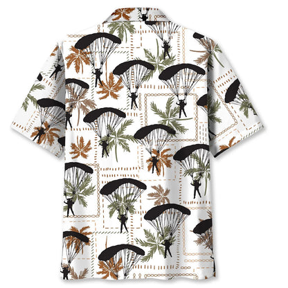 Skydiving Palm Tree Hawaiian Shirt, custom shirt gift for men (view 4)