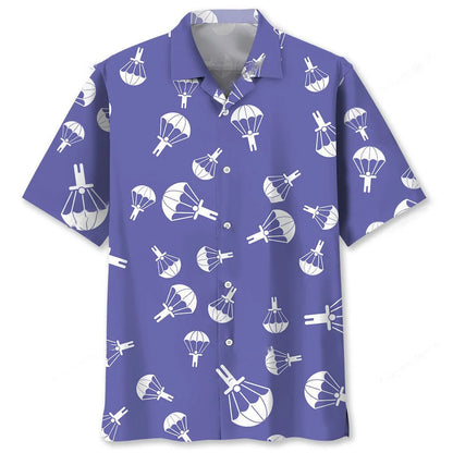 Skydiving Purple Hawaiian Shirt, custom shirt gift for men (view 2)