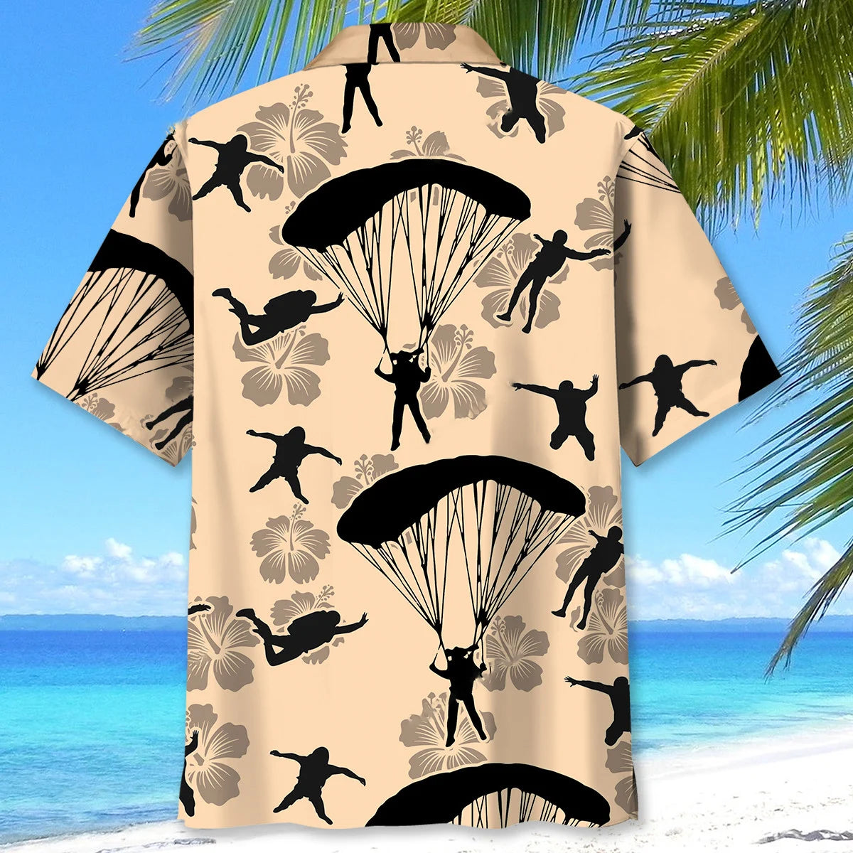 Skydiving Skydiver Hawaiian Shirt, custom shirt gift for men (view 4)