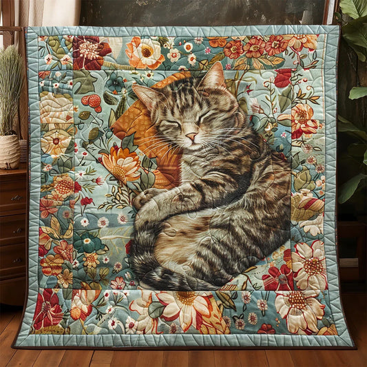 Sleeping Cat Quilt Blanket
