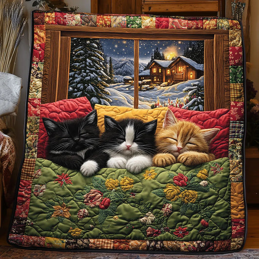 Sleeping Cat Quilt Blanket
