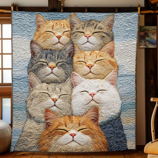 Sleeping Cats Quilt Blanket