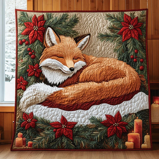 Sleeping Fox Quilt Blanket
