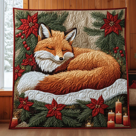 Sleeping Fox Quilt Blanket