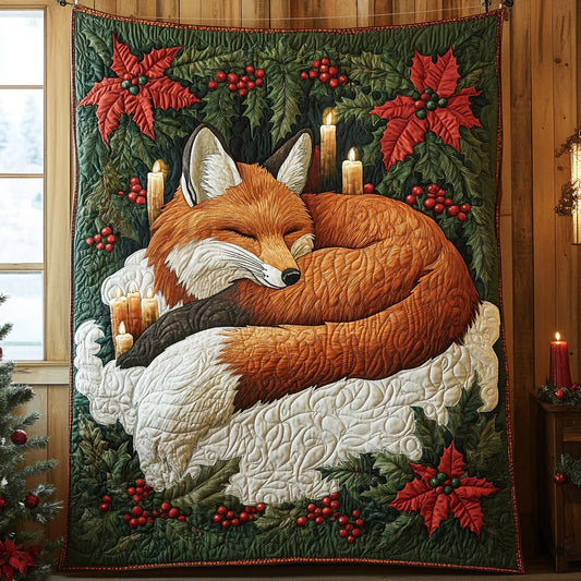 Sleeping Fox Quilt Blanket