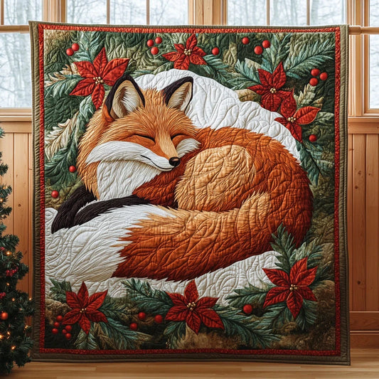 Sleeping Fox Quilt Blanket