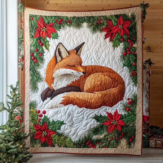 Sleeping Fox Quilt Blanket