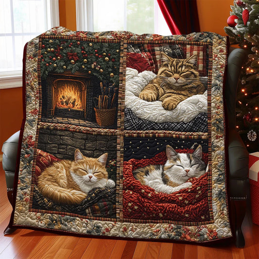 Sleeping Purr Quilt Blanket