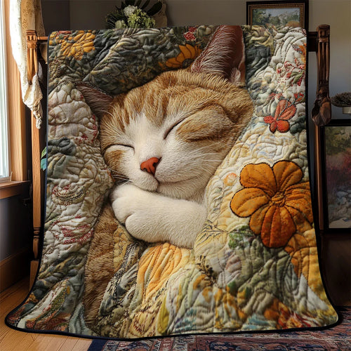 Sleeping Whiskers Quilt Blanket
