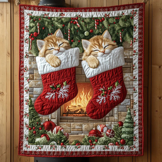 Sleepy Kittens Quilt Blanket