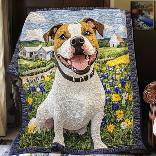 Smile Happy Quilt Blanket