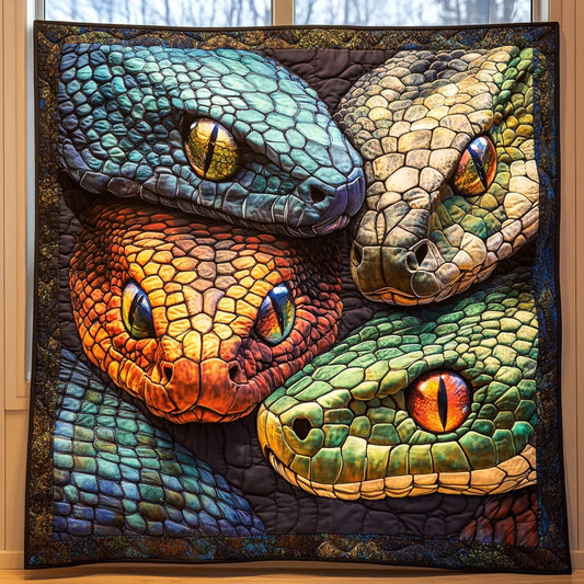 Snake Gaze Quilt Blanket