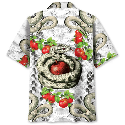 Snake Vintage Hawaiian Shirt, custom shirt gift for men (view 2)